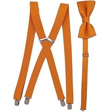 Men's X Back Suspenders & Bowtie Set Variety of Colors