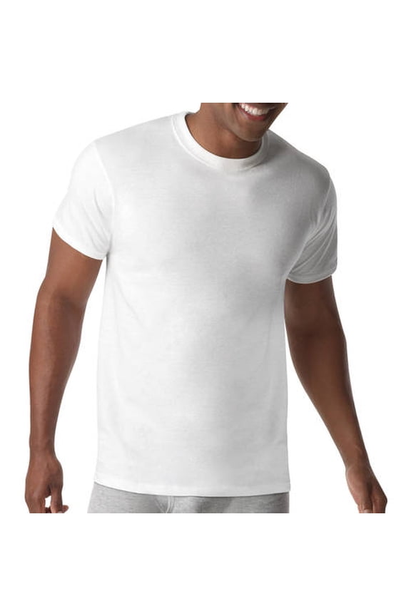 Men's X-Temp Comfort Cool White Crewneck Undershirt, 5 pack