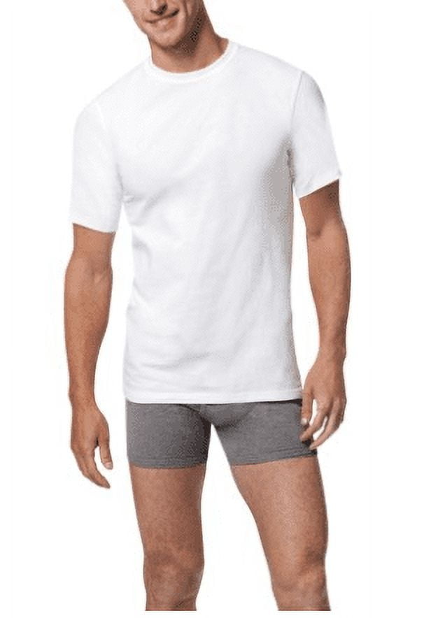 Men's X-Temp Comfort Cool White Crewneck Undershirt, 5 pack - Walmart.com