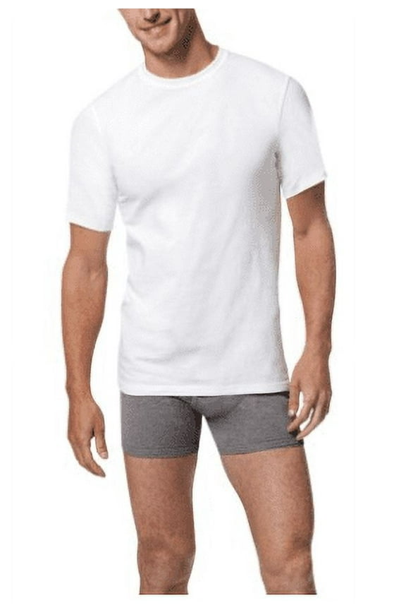 Men's X-Temp Comfort Cool White Crewneck Undershirt, 5 pack