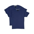 thumbnail image 1 of Hanes X-Temp Unisex Short Sleeve Crewneck T-Shirt, 2-Pack Navy L, 1 of 3