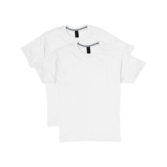 Hanes X-Temp Unisex Short Sleeve Crewneck T-Shirt, 2-Pack White L
