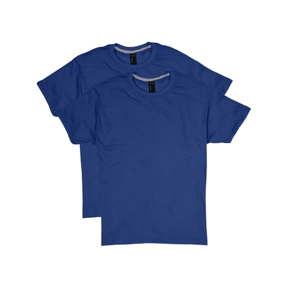Hanes X-Temp Unisex Short Sleeve Crewneck T-Shirt, 2-Pack Deep Royal S