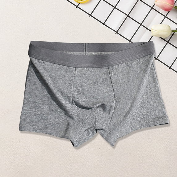 Men's XL Boxer Briefs - Dark Gray Polyester, Comfortable & Durable, Soft Waistband - Everyday Underwear for Men