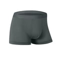thumbnail image 1 of Men's XL Polyester Boxer Briefs - Dark Gray, Ribbed with Comfort Waistband - Moisture Wicking, Durable & Machine Washable, 1 of 9
