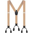 thumbnail image 1 of Men's Y-Back 1.4 Inches Wide Button End Elastic Adjustable Suspenders, 1 of 8