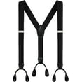 thumbnail image 1 of Men's Y-Back 1.4 Inches Wide Button End Elastic Adjustable Suspenders, 1 of 8