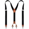 thumbnail image 1 of Men’s Y-Back 4 Metal Clip Elastic Wide Suspenders Perfect For Both Casual and Formal, 1 of 4