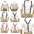 thumbnail image 1 of Men's Y-Shape Suspender Clip Elastic Wide Suspenders Perfect For Both Casual & Formal, Gray, 1 of 7