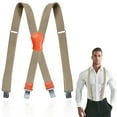 thumbnail image 1 of Men’s Y-shape 1.5 Inch Suspender -4 Metal Clips, Elastic Straps, 1 of 8