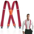 thumbnail image 1 of Men’s Y-shape 1.5 Inch Suspender -4 Metal Clips, Elastic Straps, 1 of 8