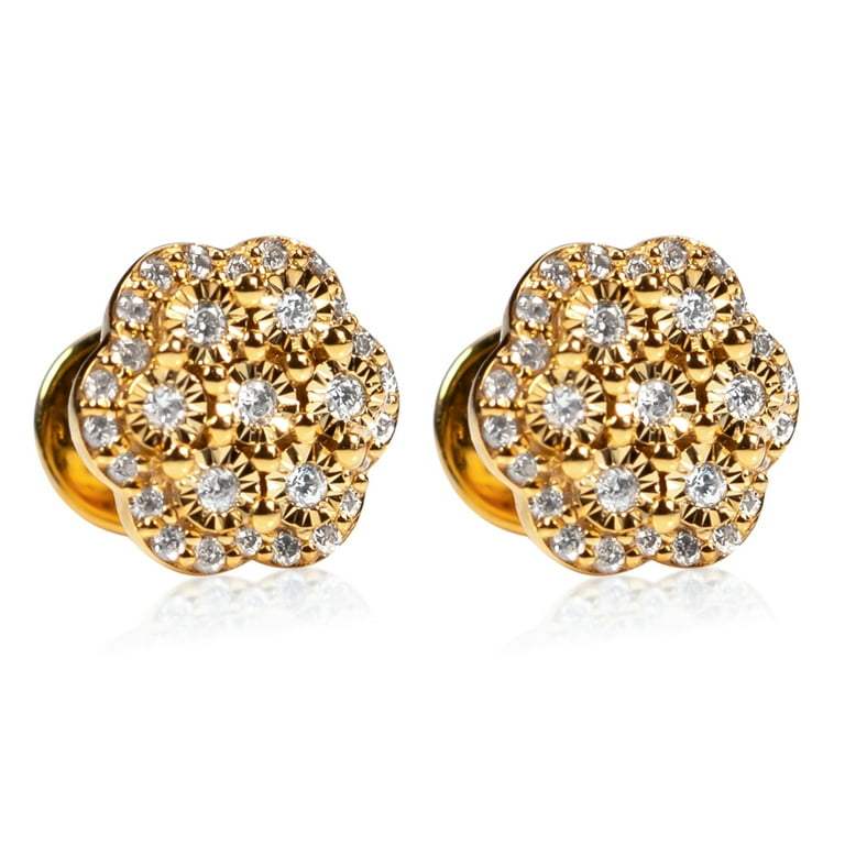 Street Knitted Men's Yellow Gold 925 Sterling Silver Moissanite