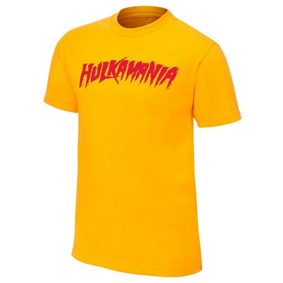 Men's Yellow Hulk Hogan Hulkamania T-Shirt