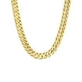 thumbnail image 1 of Men’s Stainless Steel Yellow-Tone 9MM Curb Chain Necklace 24" - Brilliance Fine Jewelry, 1 of 4