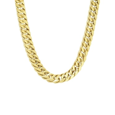 Men’s Stainless Steel Yellow-Tone 9MM Curb Chain Necklace 24" - Brilliance Fine Jewelry