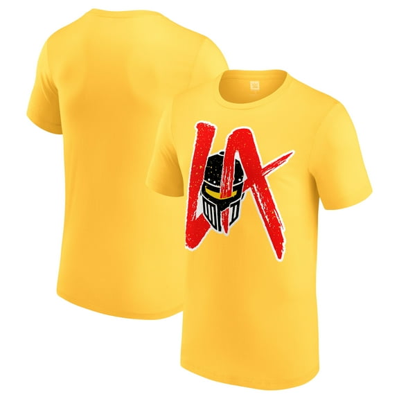 Men's Yellow LA Knight Big Logo T-Shirt