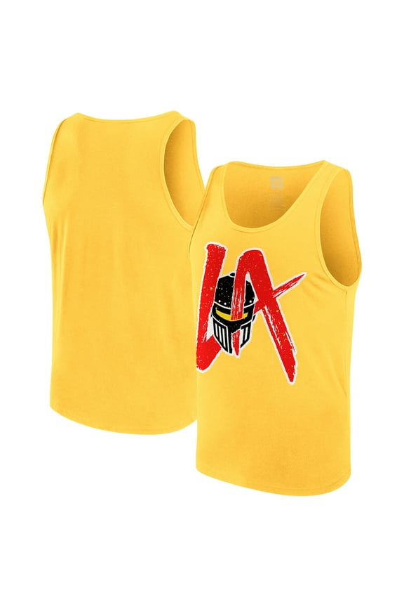 Men's Yellow LA Knight Big Logo Tank Top
