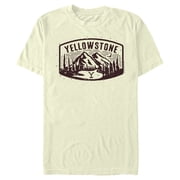Mens Yellowstone Brown Dutton Ranch Montana Landscape Scenery Graphic T-Shirt