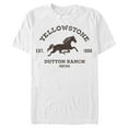 thumbnail image 1 of Men's Yellowstone Brown Horse Dutton Ranch Logo Est. 1886 Graphic T-Shirt, 1 of 5