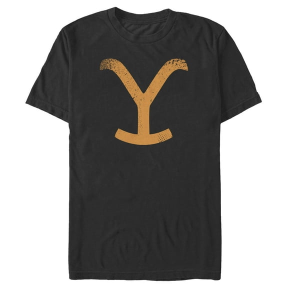 Men's Yellowstone Distressed Dutton Ranch Logo Graphic T-Shirt