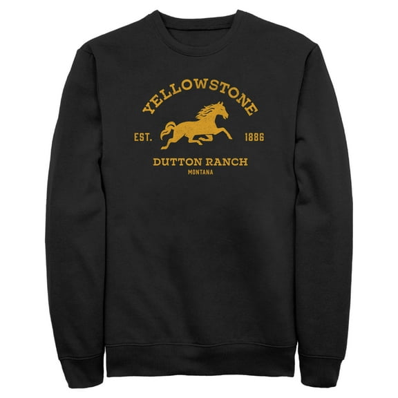 Men's Yellowstone Dutton Ranch Horse Logo Sweatshirt