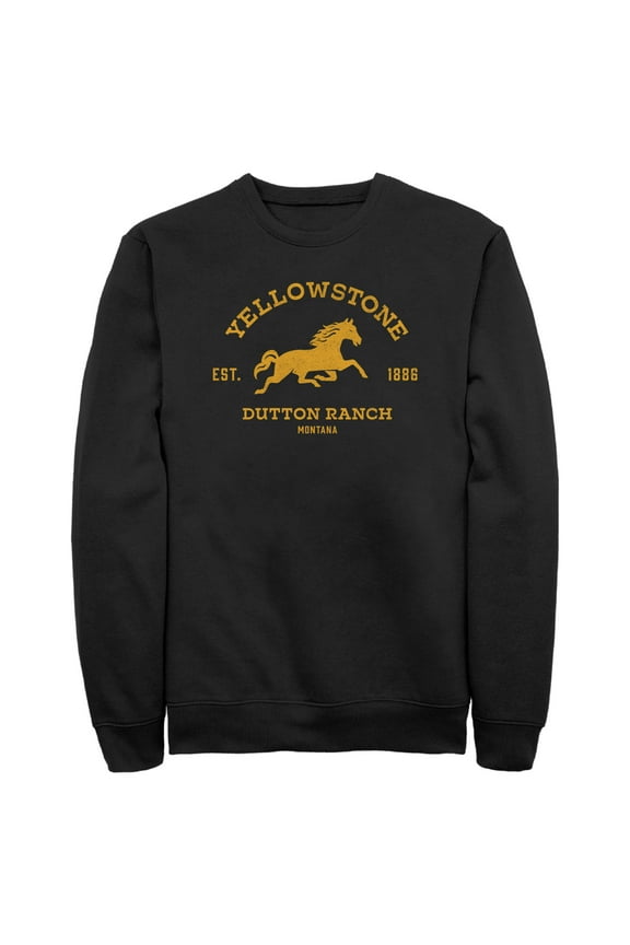 Men's Yellowstone Dutton Ranch Horse Logo Sweatshirt