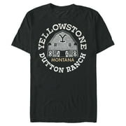 Mens Yellowstone Dutton Ranch Montana Graphic T-Shirt