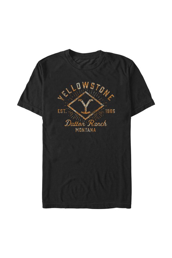 Men's Yellowstone Dutton Ranch Vintage Brand Graphic T-Shirt