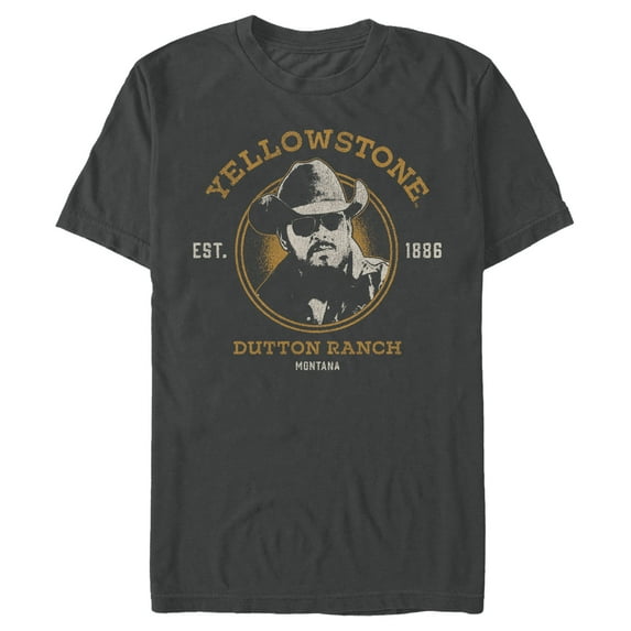 Men's Yellowstone Est. 1886 John Dutton Portrait Graphic T-Shirt