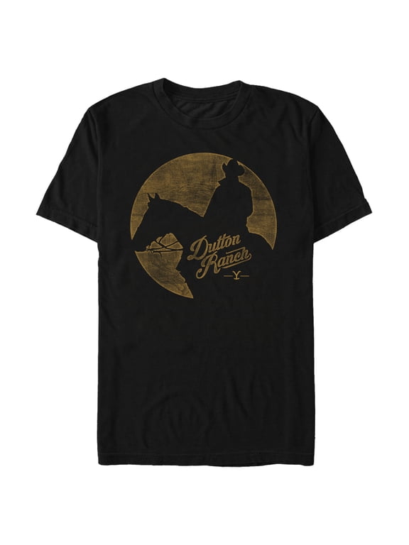 Men's Yellowstone John Dutton Ranch Distressed Silhouette Graphic T-Shirt