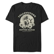 Mens Yellowstone John Dutton Ranch Montana Graphic T-Shirt
