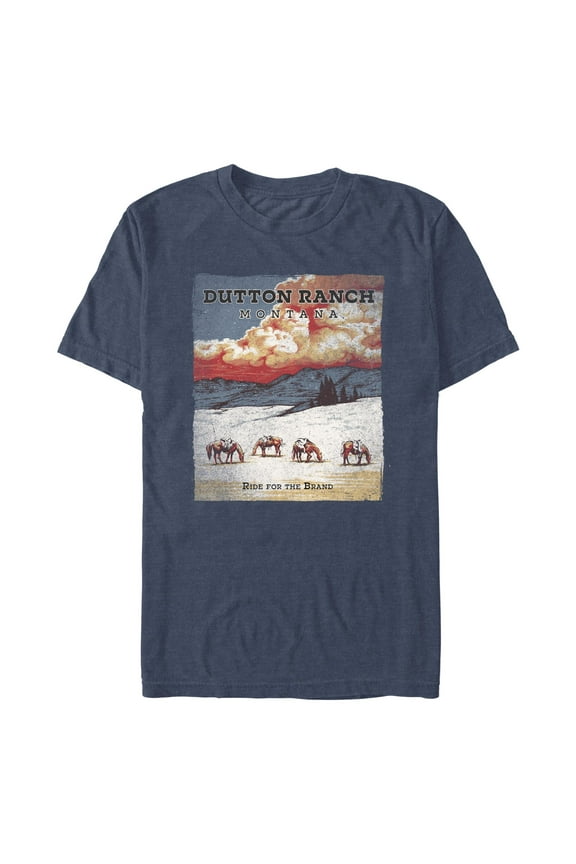 Men's Yellowstone Ride for the Brand Poster Graphic T-Shirt