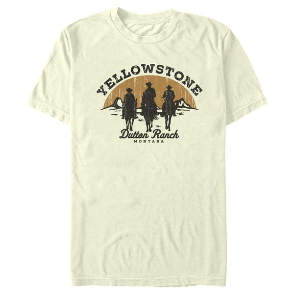 Men's Yellowstone Riders Of Dutton Ranch Silhouette Graphic T-Shirt