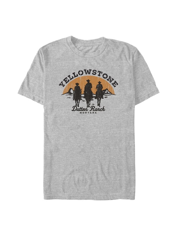 Men's Yellowstone Riders Of Dutton Ranch Silhouette Graphic T-Shirt