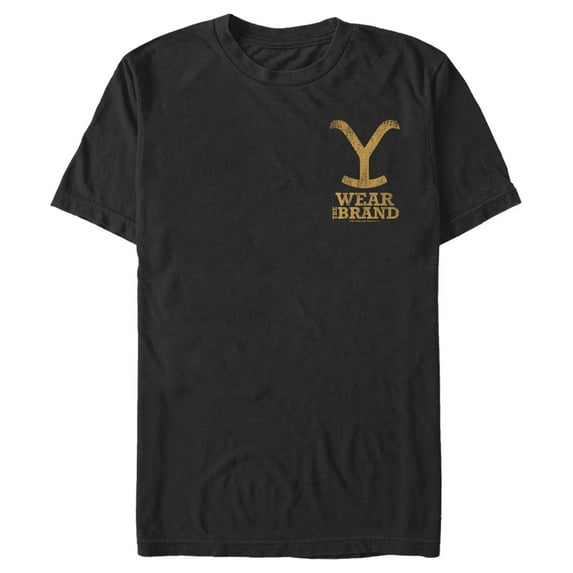 Men's Yellowstone Wear The Brand Pocket Logo Graphic T-Shirt