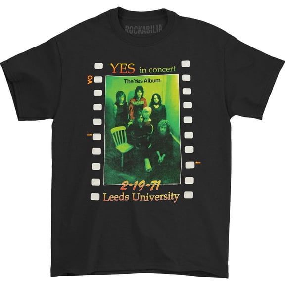 Men's Yes Live At Leeds T-shirt Medium Black