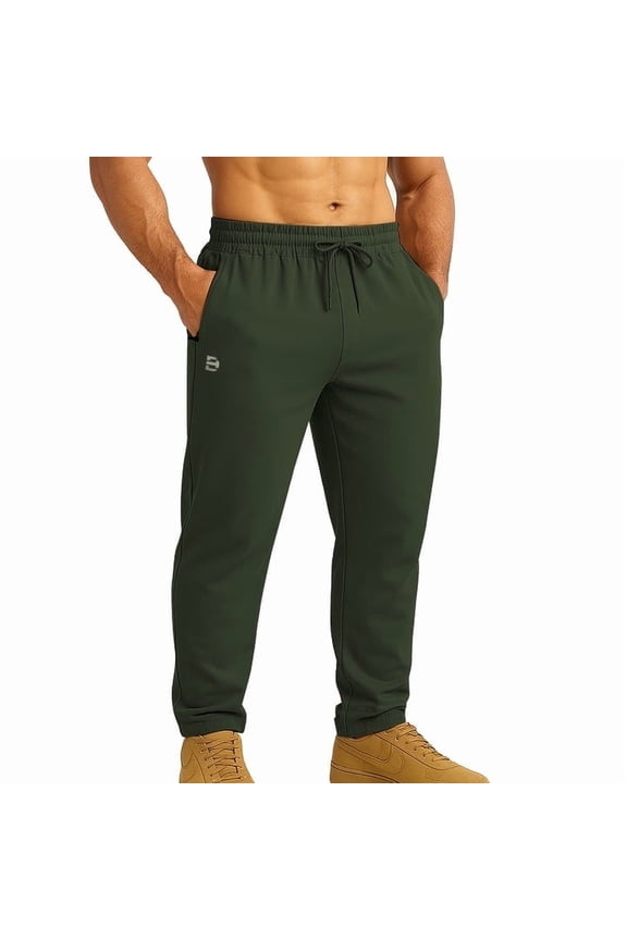 Men's Sweatpants Yoga Pants with Zipper Pockets – Stretch & Comfort
