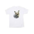 thumbnail image 1 of Men's Yorkshire Terrier Print T Shirt - White, XL, 1 of 1