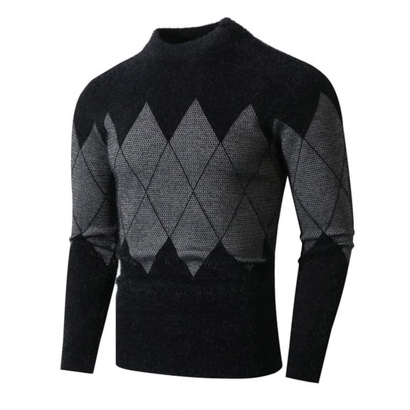 Men's Youth V-Neck Color Sweater Long Sleeve Casual Knit Pullover Winter Wear
