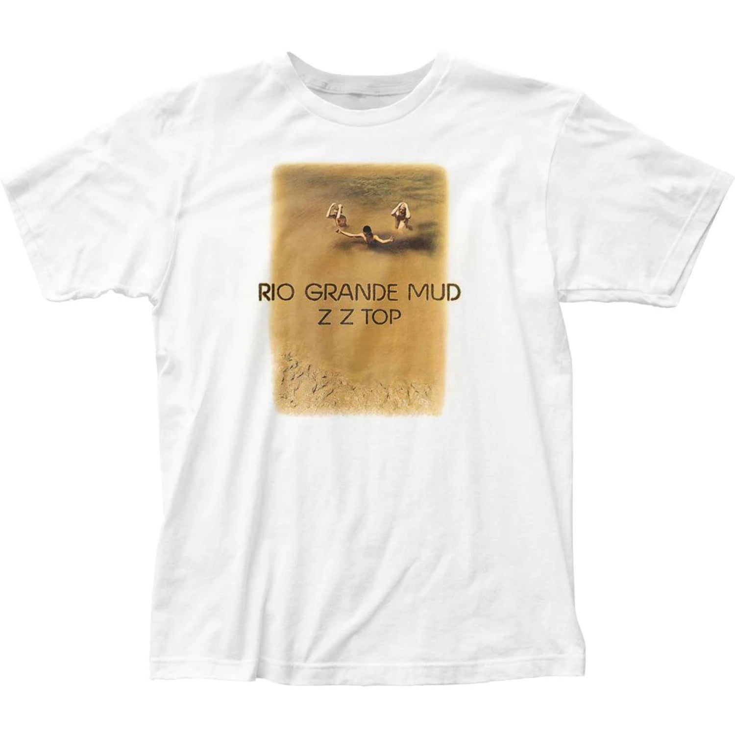 Men's ZZ Top Rio Grande Mud Slim Fit T-shirt Small White 