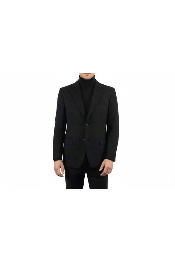 Men's Zacchi Sport Coat Patch Elbow Chenille Velveteen Bryan Black 74520
