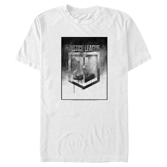 Men's Zack Snyder Justice League Boxed Badge Logo Graphic Tee White Medium