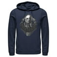 thumbnail image 1 of Men's Zack Snyder Justice League Darkseid Group Shot  Pull Over Hoodie Navy Blue Medium, 1 of 4