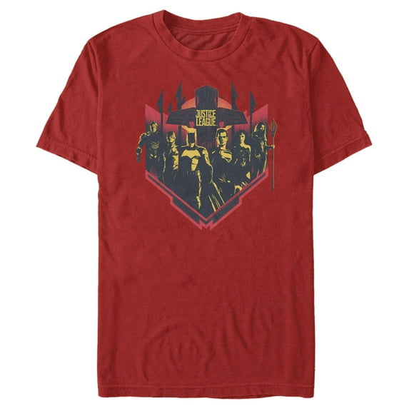 Men's Zack Snyder Justice League Group Shot Graphic Tee Red 2X Large