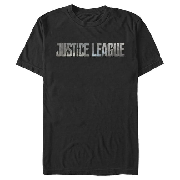 Men's Zack Snyder Justice League Small Stone Logo  Graphic Tee Black Small