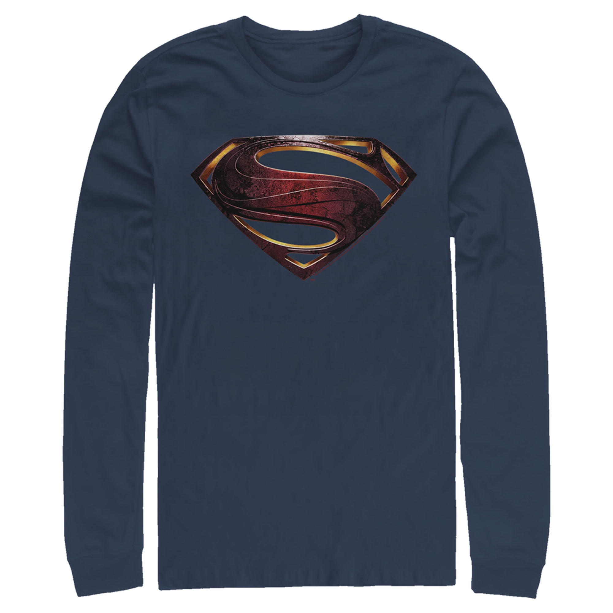 Men's Zack Snyder Justice League Superman Logo Long Sleeve Shirt