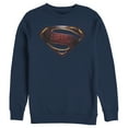 thumbnail image 1 of Men's Zack Snyder Justice League Superman Logo  Sweatshirt Navy Blue 2X Large, 1 of 4