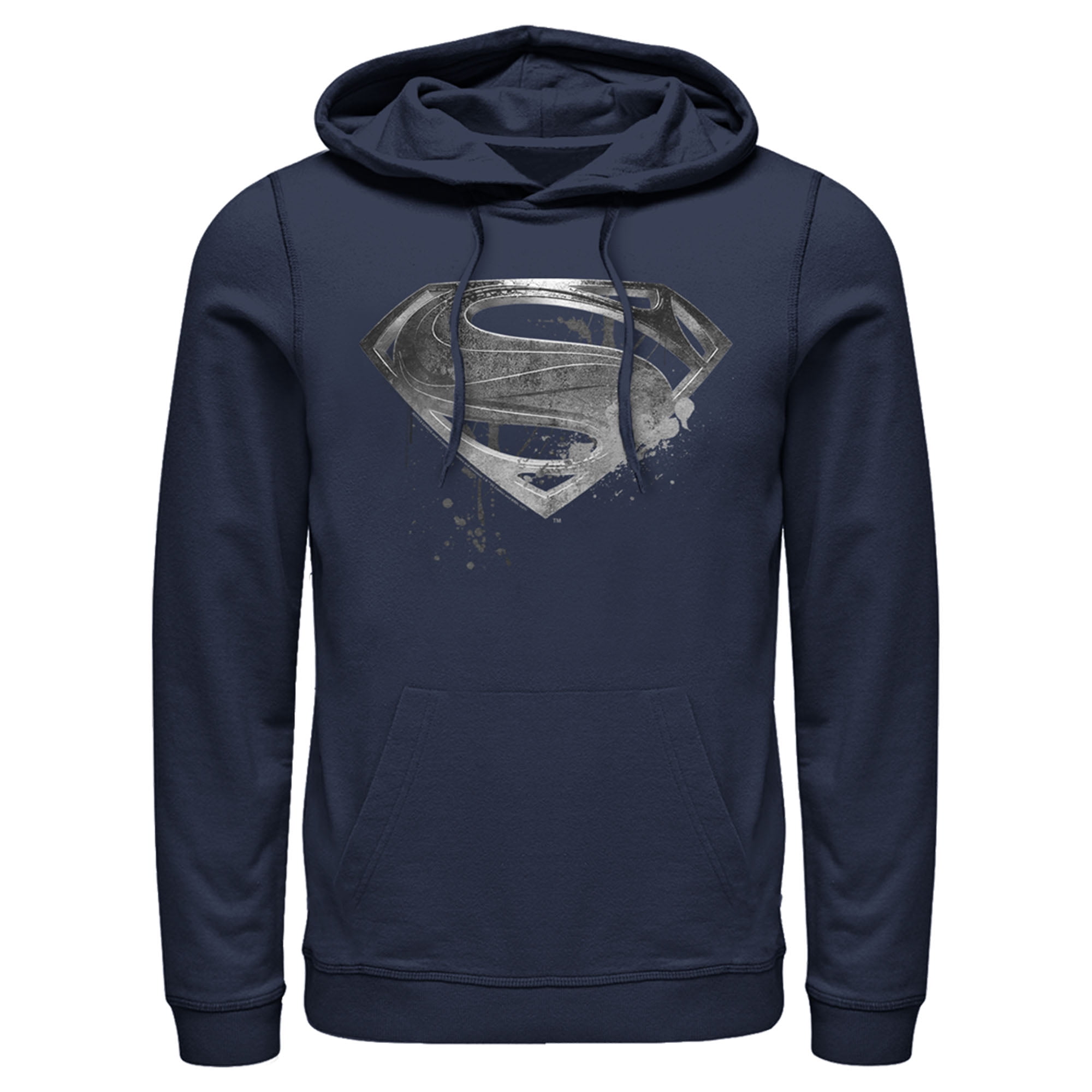 Men s Zack Snyder Justice League Superman Silver Logo Pull Over
