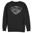 thumbnail image 1 of Men's Zack Snyder Justice League Superman Silver Logo  Sweatshirt Black Medium, 1 of 4