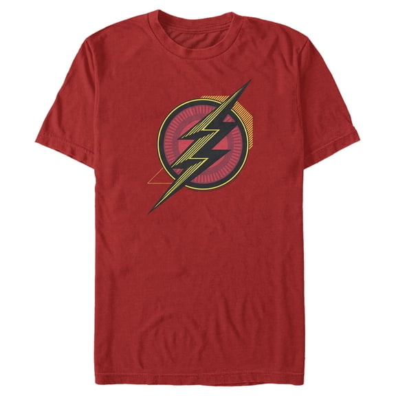Men's Zack Snyder Justice League The Flash Comic Logo Graphic Tee Red Medium